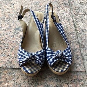 Lands’ End Gingham Wedges